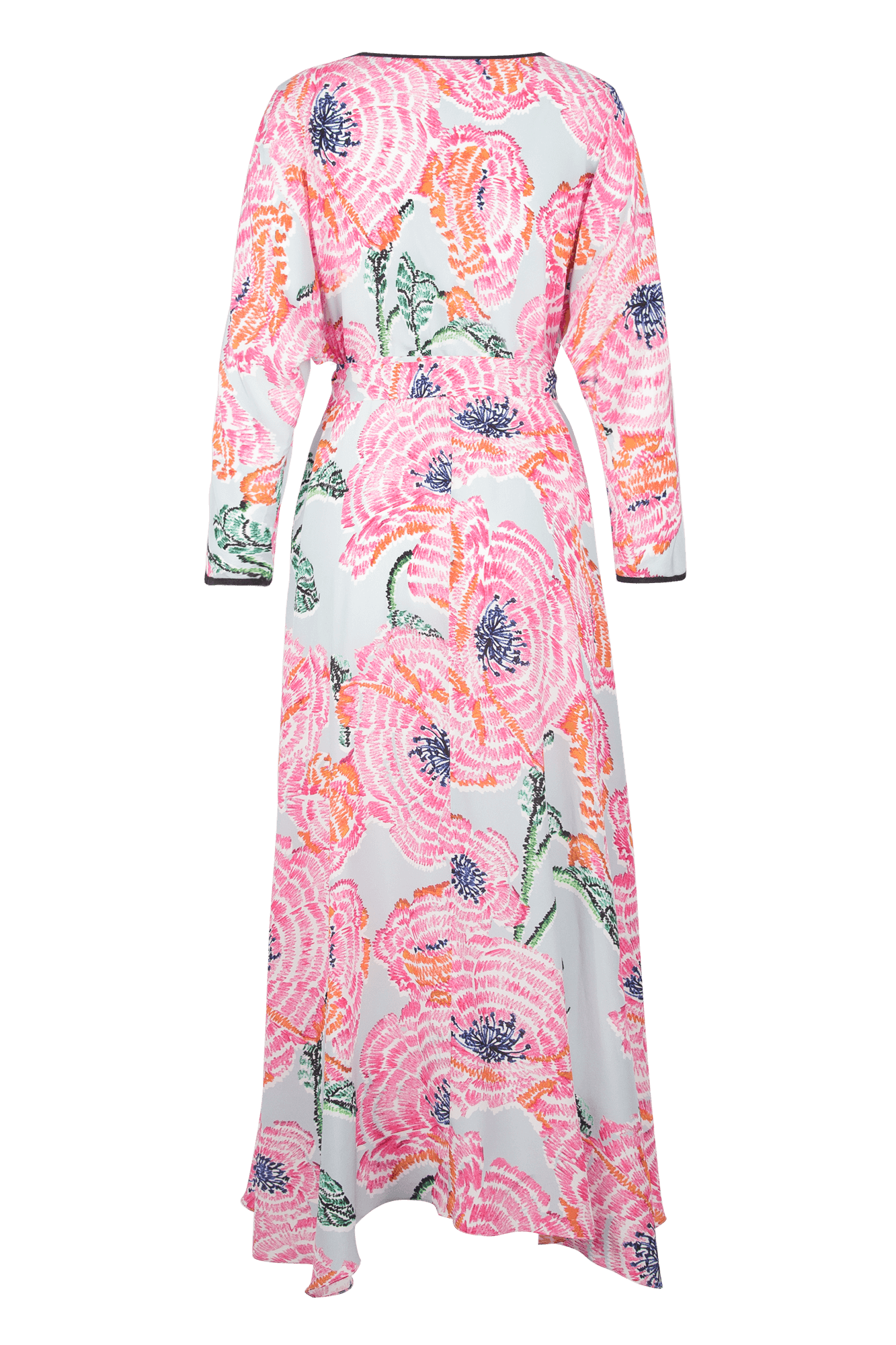 SILK WRAP DRESS by FANG