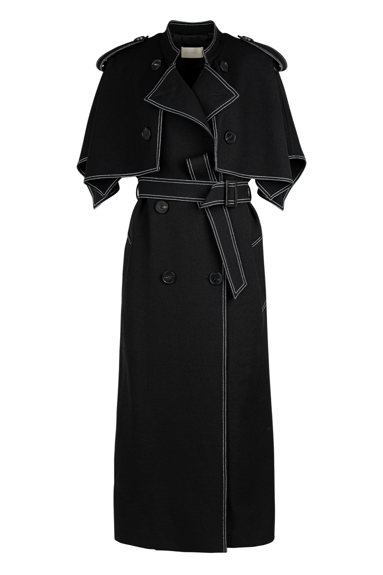 WOOL TRENCH COAT by FANG